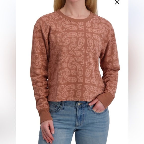 Lucky Brand Tops - NWT Lucky brand 
Paisley Crewneck Long Sleeve Top women S